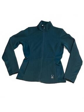 Spyder Core Sweater Full Zip Knitted Thick Fleece Lined Fitted Jacket S
